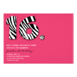 Invitation sauvage de fête d'anniversaire du bonbo