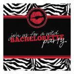 Invitation sauvage de partie de Bachelorette d'amu