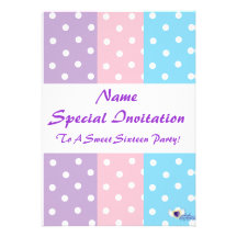 Invitation spéciale à un sweet sixteen - personnal