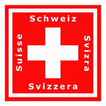 Invitation suisse de drapeau à un événement suisse