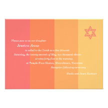 Invitation tonale de bat mitzvah d'agrume