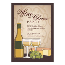 Invitation toscane de partie d'échantillon de vin 