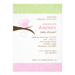 Invitation tourbillonnante de baby shower de fille