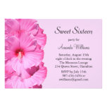 Invitation tropicale d'anniversaire (pourpre)