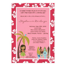 invitation tropicale hawaïenne de baby shower de 5