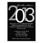 Invitation typographique noire de la fête de remis