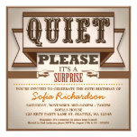 invitation typographique vintage de fête d'anniver