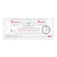 Invitation unique de longueur de thé de carte perf