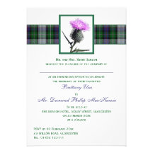 Invitation vert pourpre de mariage de soirée de ch
