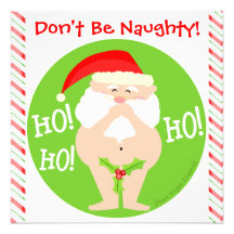 Invitation vilaine de partie de Père Noël de Noël 