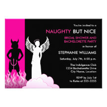 Invitation vilaine mais Nice de partie de Bachelor