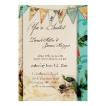 Invitation vintage chic minable française