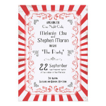 Invitation vintage de cirque