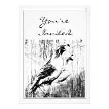 Invitation vintage de partie de cailles de Califor