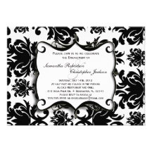 Invitation vintage élégant de mariage de partie de