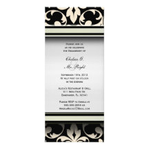 Invitation vintage élégant de mariage de partie de