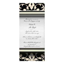 Invitation vintage élégant de mariage de partie de
