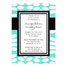 Invitation vintage élégant de mariage de partie de