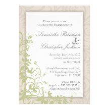 Invitation vintage élégant de mariage de partie de