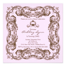 Invitation vintage élégante de fête d'anniversaire