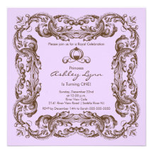 Invitation vintage élégante de fête d'anniversaire
