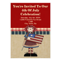 Invitations 4 juillet de partie