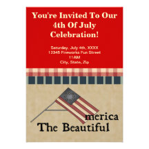 Invitations 4 juillet de partie