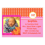 Invitations adorables d'anniversaire de filles d'a