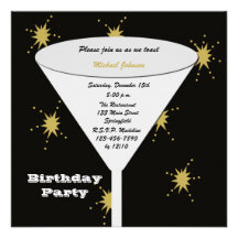 Invitations adultes de fête d'anniversaire - pain 