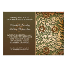 invitations âgées élégantes de fiançailles