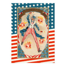 Invitations americana d'antiquité vintage de Jour 
