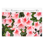 Invitations avec des fleurs de fleur d'azalée