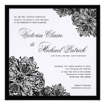 Invitations blanches de mariage de carré de toile 