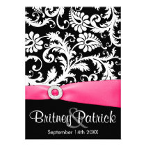 Invitations blanches et noires de roses indien de  invitations