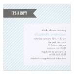 Invitations bleues de baby shower de filets