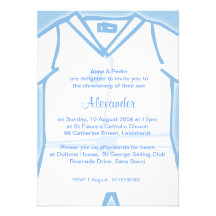 Invitations bleues de baptême de Little Boy