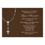 Invitations bleues de chapelet