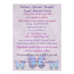 Invitations bleues de fantaisie de papillon de Mor
