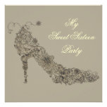 Invitations chics de ~ de chaussure