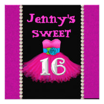 Invitations CHIQUES de fête d'anniversaire du BONB
