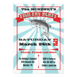 Invitations d'affiche de partie de friture de pois