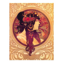 Invitations d'Alphonse Mucha Donna Orechini