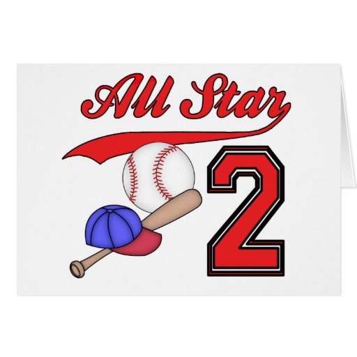 Invitations d'anniversaire de base-ball d'All Star Cartes De Vœux