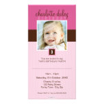 INVITATIONS D'ANNIVERSAIRE DE PHOTO : : beau carré Photocarte Personnalisée