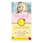 INVITATIONS D'ANNIVERSAIRE DE PHOTO : : coccinelle Carte Avec Photo