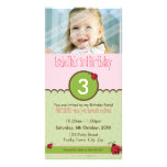 INVITATIONS D'ANNIVERSAIRE DE PHOTO : : coccinelle Carte Avec Photo