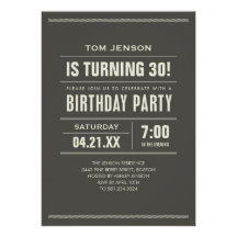 Invitations d'anniversaire pour des adultes