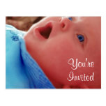 Invitations de baby shower carte postale