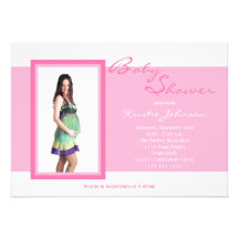 Invitations de baby shower de photo -- Photo sur l