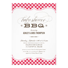 Invitations de baby shower du BBQ du couple